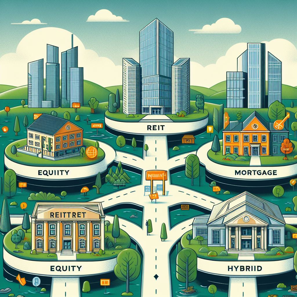 Explore the REIT Spectrum - Equity, Mortgage, or Hybrid. Each path brings unique opportunities in the diverse world of real estate investment.