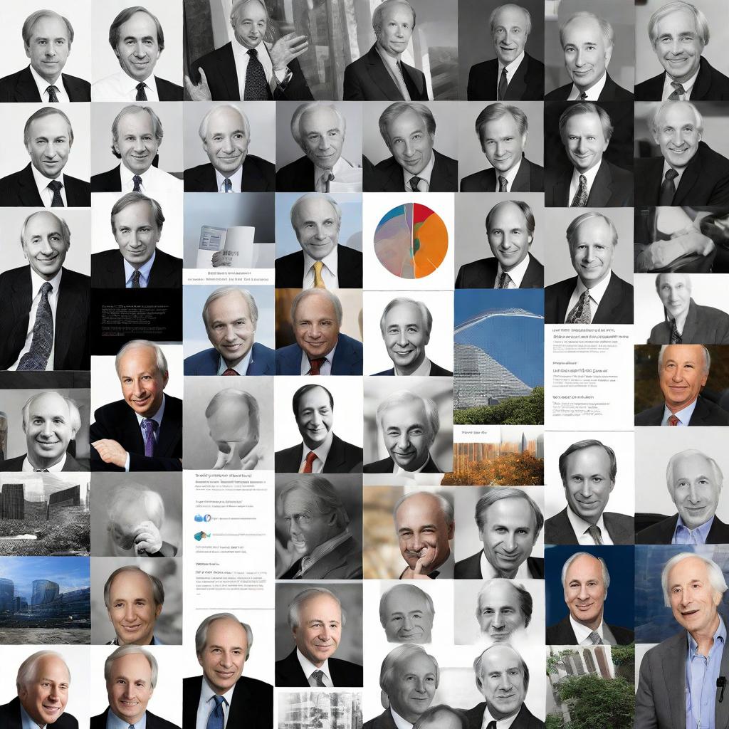 Collage featuring images and brief descriptions of influential hedge fund figures, including Ray Dalio, James Simons, Bill Ackman, and Carl Icahn. Includes fund logos or relevant visuals, offering a visual introduction to key players in the hedge fund world.