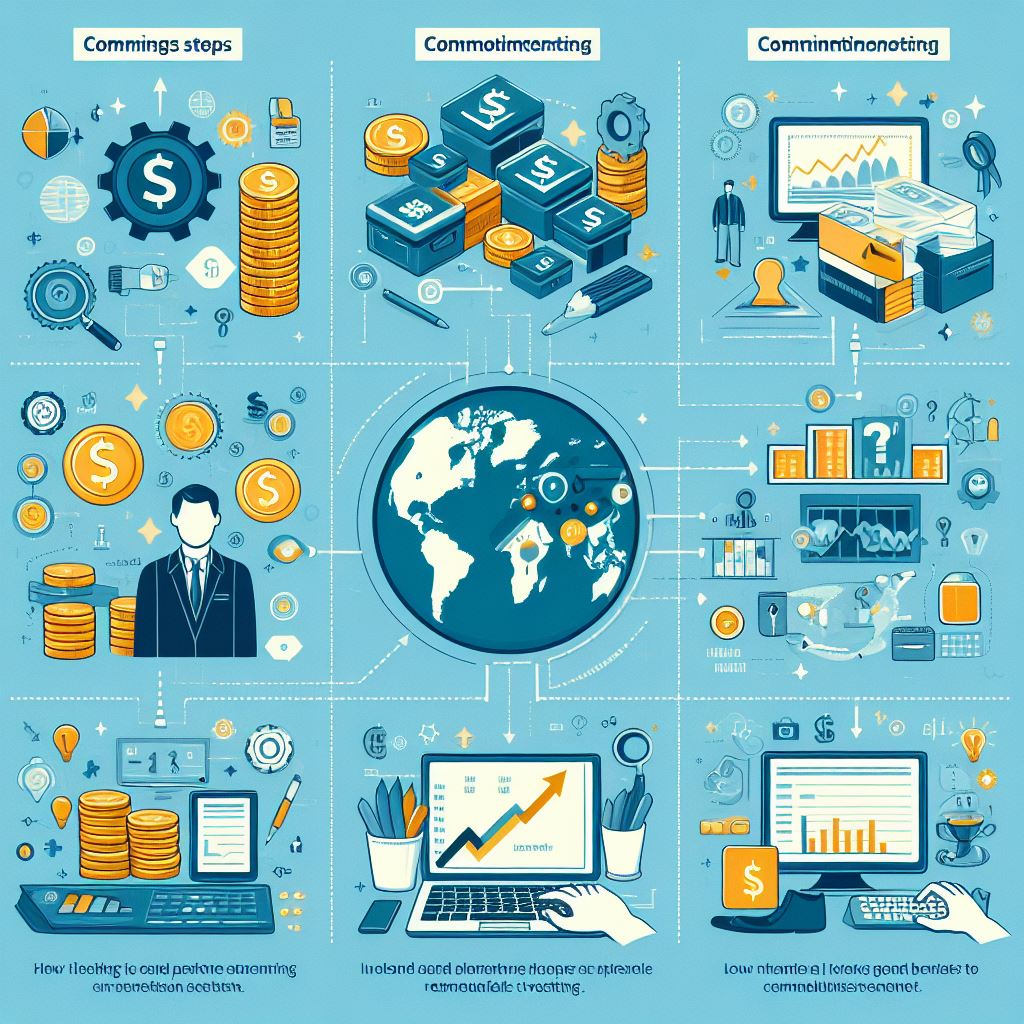 A captivating visual prompt designed for individuals stepping into commodities investing, offering a friendly introduction. The scene blends educational elements, a clear pathway, and a glimpse of the diverse commodities market to inspire and guide new investors.